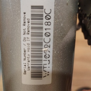 2025 Trek 4300 Silver, gray or bare metal, Blue, and Stickers tape or other cover-up