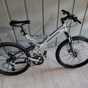 2010 Mongoose Blackcomb Silver, gray or bare metal