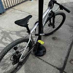 2023 Specialized Rock Hopper Silver, gray or bare metal