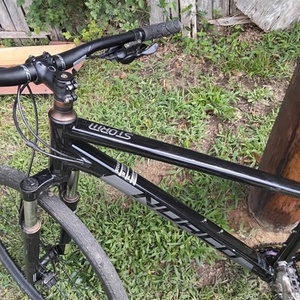 2023 Norco Bikes Storm 4 Black and Silver, gray or bare metal