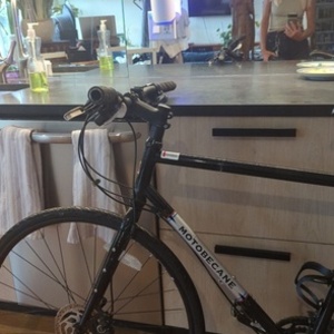 2016 Motobecane Cafe Noir Black and Silver, gray or bare metal