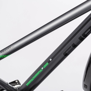 2016 Cube Travel EXC Silver, gray or bare metal, Black, and Green