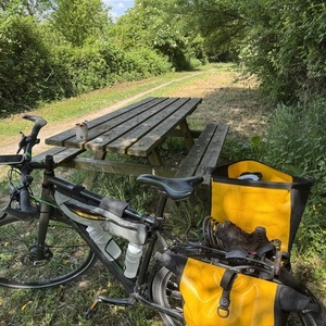 2016 Cube Travel EXC Silver, gray or bare metal, Black, and Green