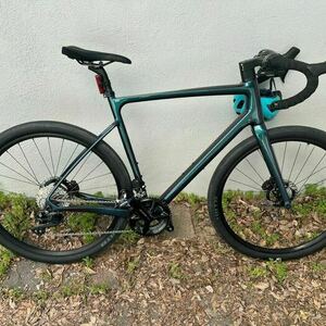 2025 Custom Carbonda Shimano 105 Di2 2x12sp Carbonda CFR505-SL 58cm Green and Purple