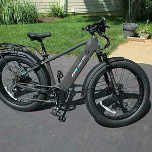 2025 Lectric eBikes XPeak2 High-Step Long-Range eBike Silver, gray or bare metal