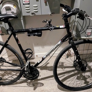 2016 Motobecane Cafe Noir Black and Silver, gray or bare metal