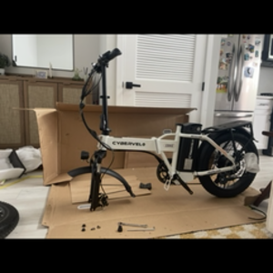 2024 CYBERVELO EK4 Folding Electric Bike White