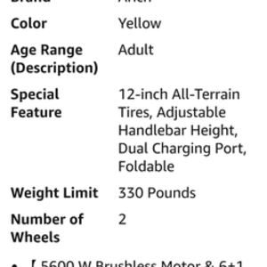 2025 FOHOLO F15 Yellow or Gold and Black