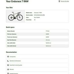 2024 Canyon bicycles Endurace 7 RAW Silver, gray or bare metal