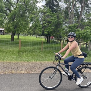 Trek Blue and Silver, gray or bare metal