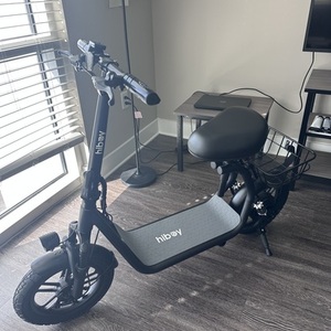 Hiboy U2 e-scooter Black and Silver, gray or bare metal