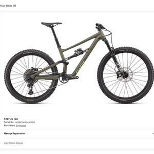 2022 Specialized Status 140 Green and Blue