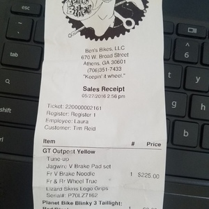 1995 GT Bicycles Outpost Yellow or Gold