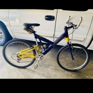 1998 Cannondale V 1000 SL Blue and Yellow or Gold