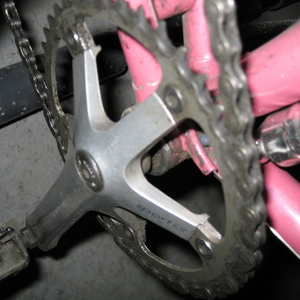 Raleigh Reynolds 531 with fancy cutouts Pink
