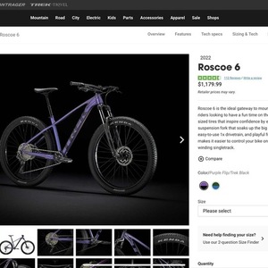 2022 Trek Roscoe 6 Purple