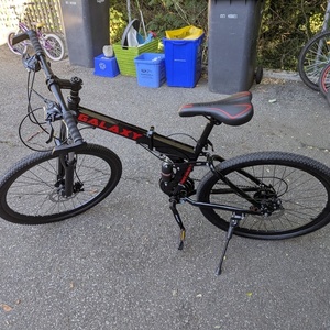 Galaxy Galaxy 26" Foldable 24-Gears Mountain... Black