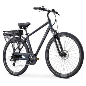 Fuji E-Crosstown Bike Pearl Black 17 in Black