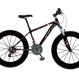2025 Fat Tire Mountain Bike GoTyger Black, Red, and Orange