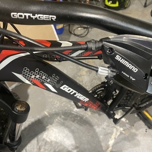 2025 Fat Tire Mountain Bike GoTyger Black, Red, and Orange