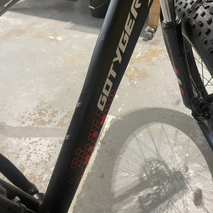 2025 Fat Tire Mountain Bike GoTyger Black, Red, and Orange