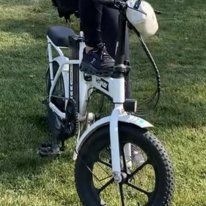 2023 HITWAY Folding E-bike with removable battery White