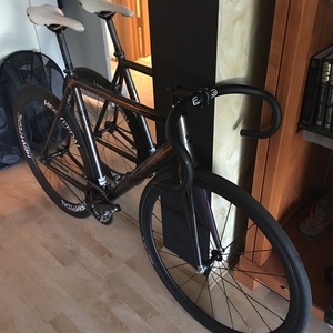 2014 Cinelli MASH Parallax aluminum track frameset Black