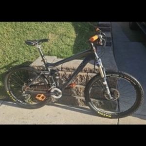 2014 Trek Fuel EX 8 26 Silver, gray or bare metal and Blue