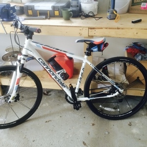 Cannondale White, Blue, and Red