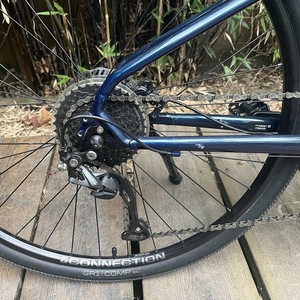 2022 Trek Dual Sport 2 Blue, Silver, gray or bare metal, and Black