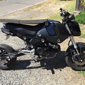 2022 Honda Grom Black and Silver, gray or bare metal