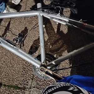 K2 6000 series k2 bike Silver, gray or bare metal and Black