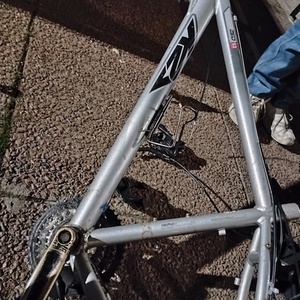 K2 6000 series k2 bike Silver, gray or bare metal and Black