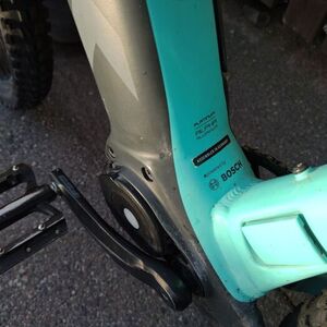 2021 Trek Powerfly 4 Silver, gray or bare metal and Green