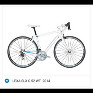 2014 Trek Lexa SLX (Compact or Triple) White, Teal, and Blue