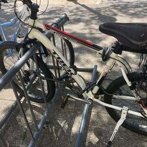 2010 Trek 3700 White, Red, and Black