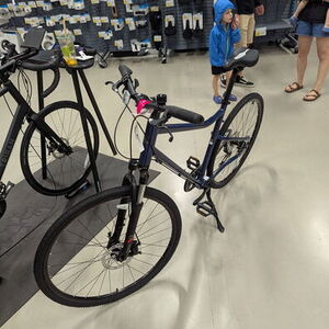 2025 Decathlon Riverside 500 Hybrid Blue