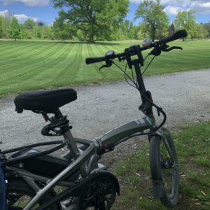 2023 Tern Tern Vektron S10 Folding Electric Bike Silver, gray or bare metal