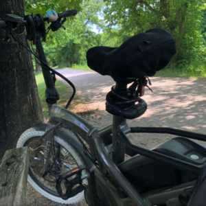 2023 Tern Tern Vektron S10 Folding Electric Bike Silver, gray or bare metal