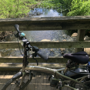 2023 Tern Tern Vektron S10 Folding Electric Bike Silver, gray or bare metal