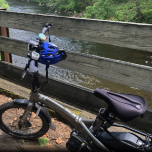 2023 Tern Tern Vektron S10 Folding Electric Bike Silver, gray or bare metal