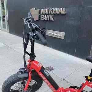 2025 Huffy 36v Folding e-Bike Red