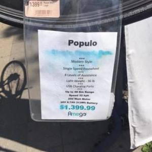 POPULO -AMEGO Modern Style 36vib Black