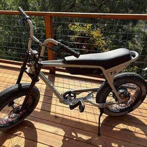 2022 Super73 ZX Silver, gray or bare metal