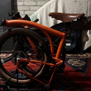 2024 Brompton Bicycle Orange
