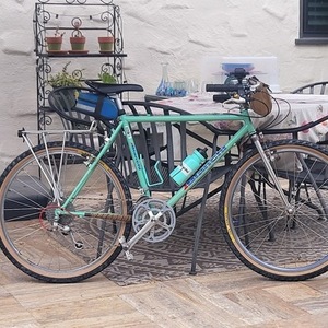 1989 Bianchi Grizzly Teal, Green, and Silver, gray or bare metal