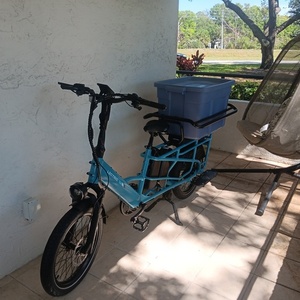 2025 Lectric eBikes XPedition2 cargo bike rear Blue