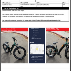 2025 Rad Power Bikes Rad Rover 6 Plus step thru Green