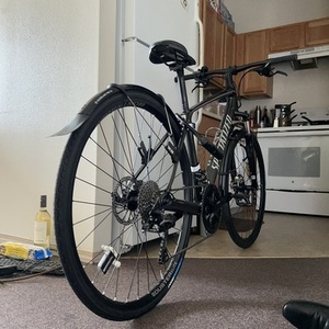 2017 Specialized CrossTrail Silver, gray or bare metal