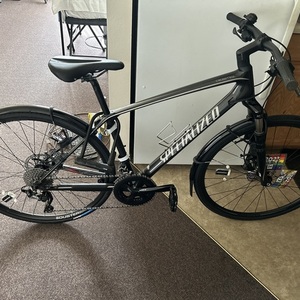 2017 Specialized CrossTrail Silver, gray or bare metal